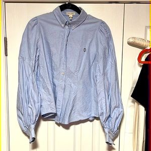 Marc Jacobs cotton button shirt blouse sleeve 6